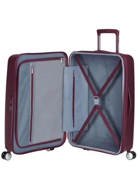 Walizka średnia American Tourister Soundbox EXP - wild cherry