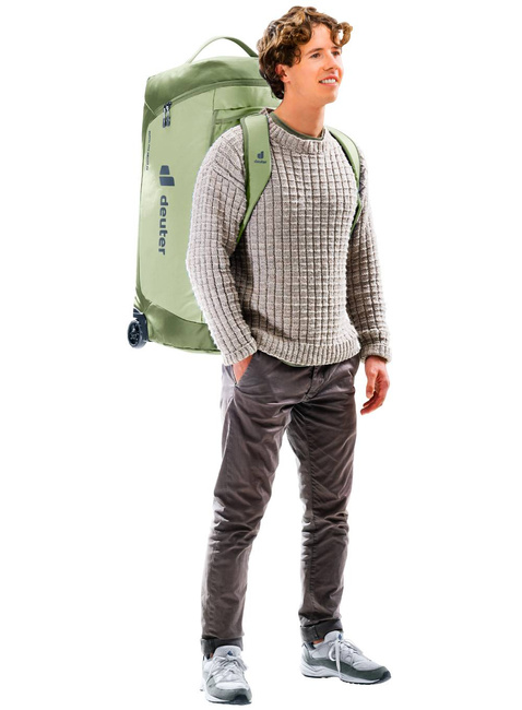 Torba podróżna / plecak Deuter Duffel Pro Roller 90 - mineral / grove