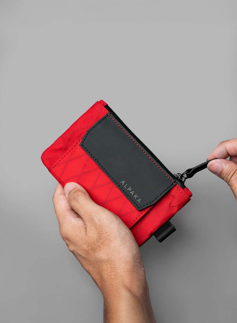 Portfel saszetka Alpaka Zip Pouch Coin - true red