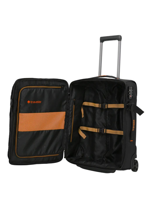 Średnia torba podróżna Travelite Briize Roller Travelling Bag S - black