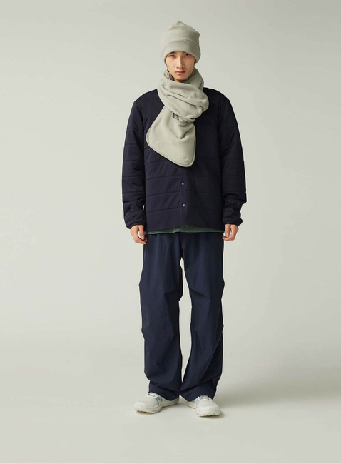 Szalik Snow Peak Water-Repellent Fleece Stole - light grey