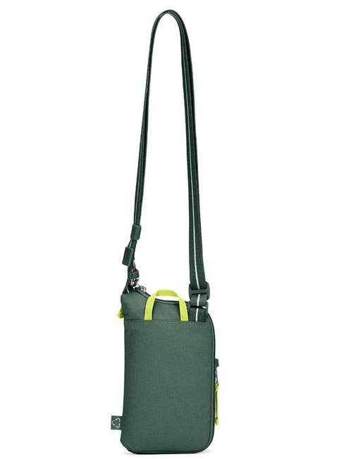Saszetka antykradzieżowa na dokumenty Pacsafe Go Tech Crossbody - spruce green
