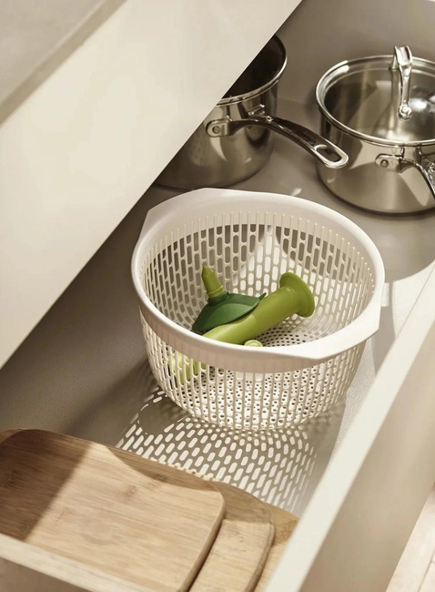 Sitko obrotowe Joseph Joseph Spindola™ In-sink Salad-spinning Colander - green