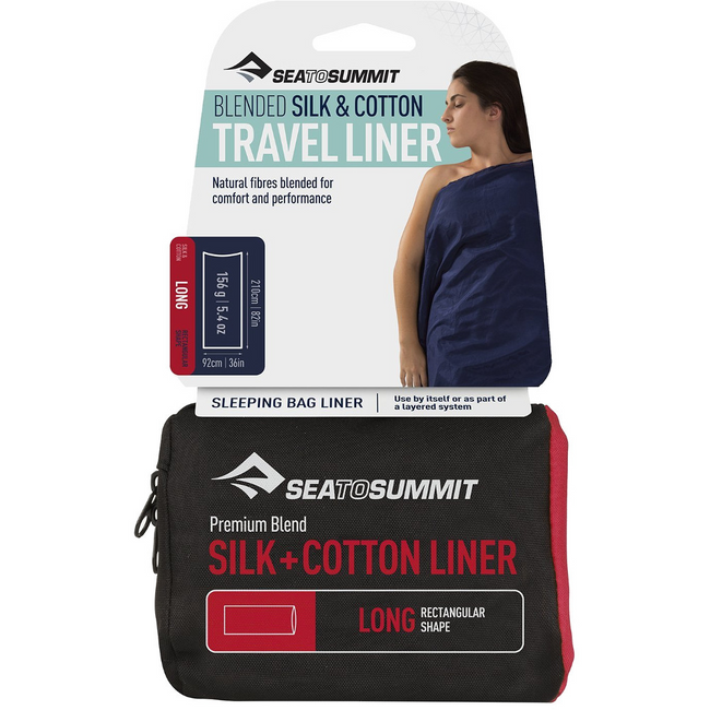 Prześcieradło Sea to Summit Silk Cotton Travel Liner Long
