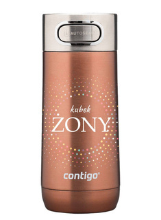 Kubek termiczny Contigo Luxe 360 ml Kubek Żony - white zinfandel