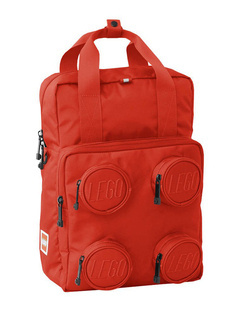 Plecak szkolny Brick 2x2 LEGO - bright red