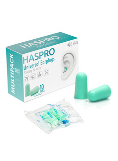 Stopery jednorazowe piankowe HASPRO MULTIPACK 10 par - mint