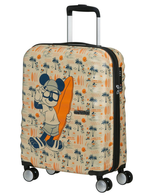 Walizka kabinowa American Tourister Wavebreaker Disney - Mickey super surf