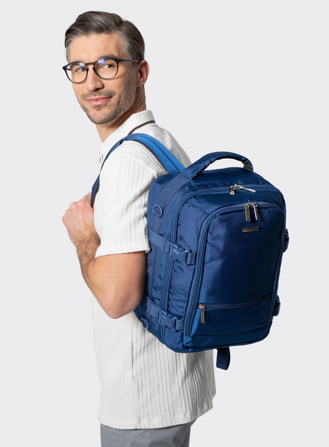 Plecak kabinowy Wittchen Free on Board 2w1 - granatowy