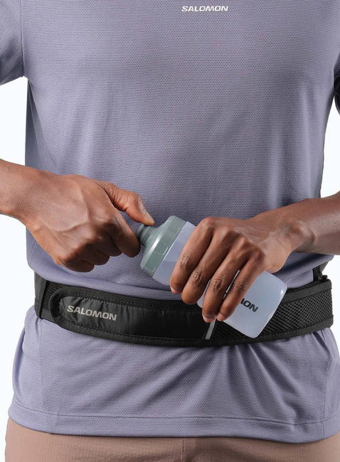 Pas sportowy Salomon Cross Unisex Belt 2 Bottles - black