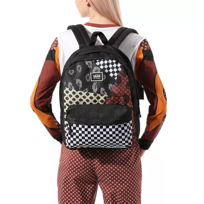 Plecak Vans Realm Classic - floral patchwork + piórnik