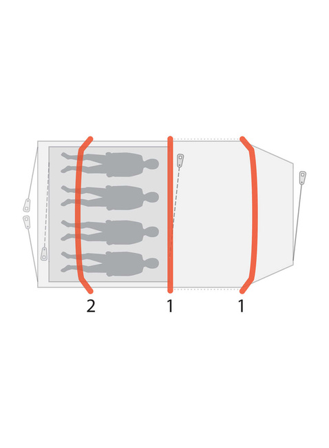 Namiot dmuchany 4-osobowy Outwell Starhill 4A - blue