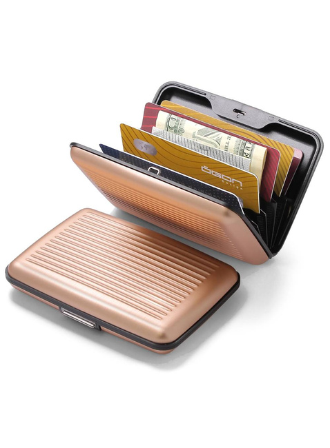 Portfel aluminiowy Ogon Design Stockholm V3 - rose gold