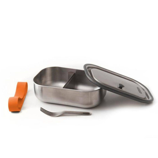 Duże stalowe pudełko Lunch Box Black + Blum - orange