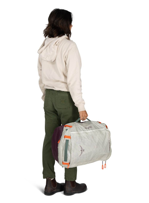 Torba plecak Osprey Transporter Duffel 40 - mystery white / moody burgundy