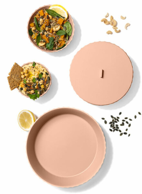 Miska okrągła duża Blim+ Hera L - pinka sand