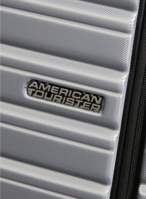 Walizka kabinowa American Tourister Flashline Frontloader - sky silver