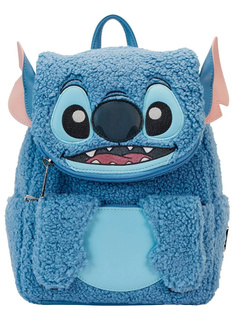 Plecak mały Loungefly x Disney Mini Plush Backpack - Stitch sherpa
