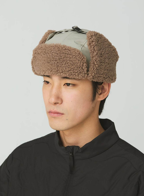 Czapka uszatka Snow Peak FR Flight Cap - greige