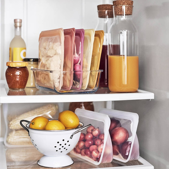 Silikonowa torebka na kosmetyki Stasher - rainbow orange