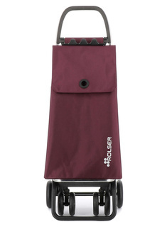 Wózek na zakupy Rolser Akanto MF 4-kołowy 2 obrotowe składany - bordeaux