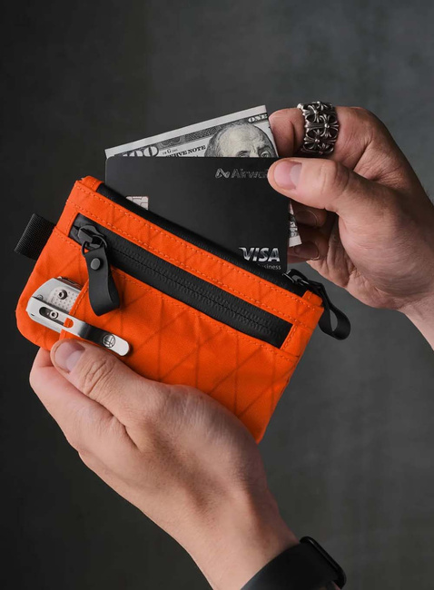 Portfel saszetka Alpaka Zip Cardholder - orange