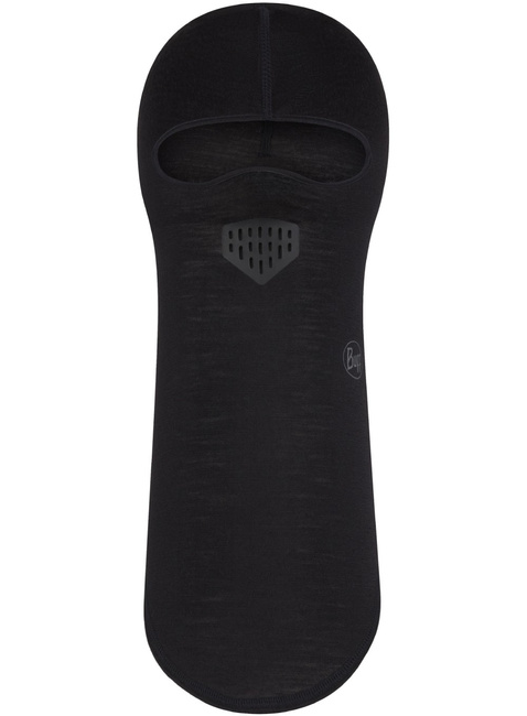 Kominiarka Buff Merino Lightweight Balaclava - solid black