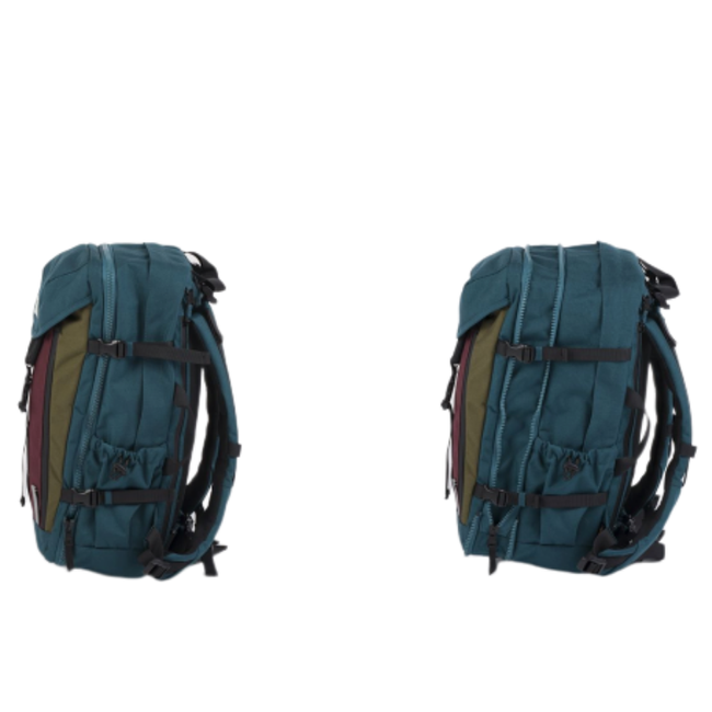 Plecak podróżny Traveler Doughnut 36 l - denim / wine