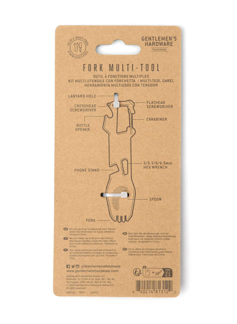 Widelec turystyczny multi-tool Gentlemen's Hardware Fork Multi-tool