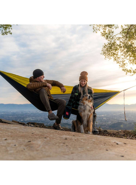 Hamak 2-osobowy Grand Trunk Double Deluxe Hammock - navy / light blue