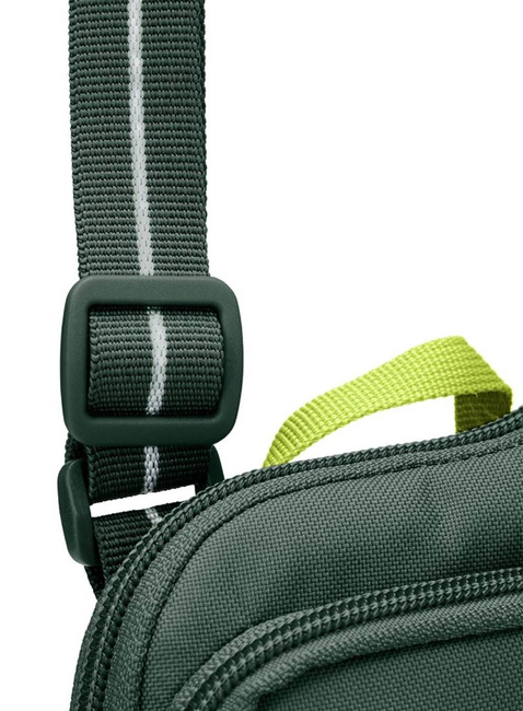 Saszetka antykradzieżowa na dokumenty Pacsafe Go Tech Crossbody - spruce green