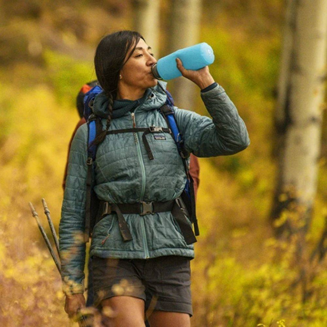 Elastyczna butelka na wodę HydraPak FLUX™ 1 l - malibu blue