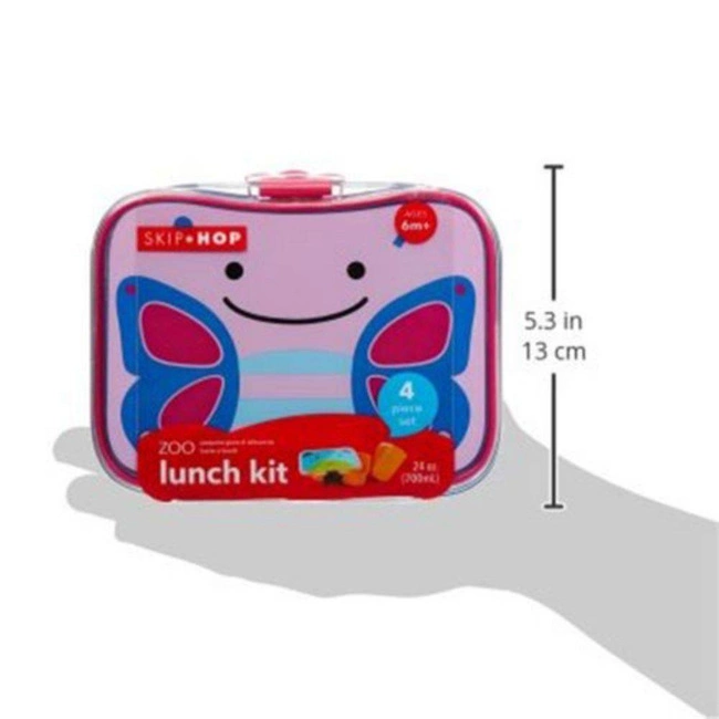 Lunchbox na kanapki Skip Hop Zoo Little Kid Lunch Kit - butterfly