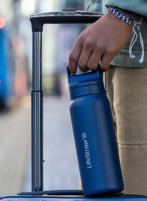 Butelka termiczna z filtrem LifeStraw Go Steel 0,7 l - Kyoto orange