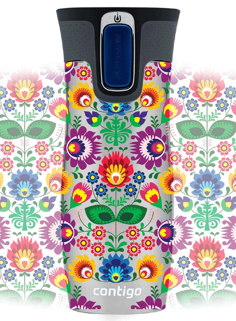 Kubek termiczny Contigo West Loop - folklor stalowy