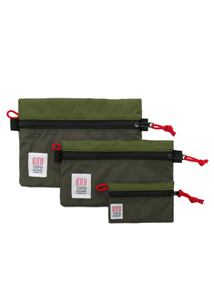 Zestaw 3 saszetek Topo Designs Accessory Bags - olive / olive