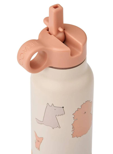 Butelka termiczna Liewood Falk Water Bottle 350 ml - cats and dogs / sandy