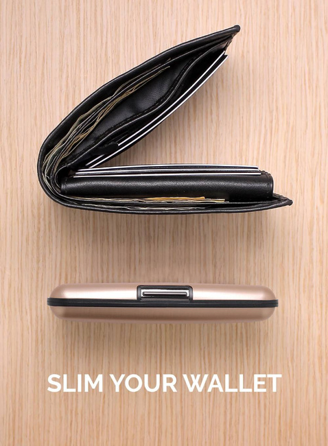Portfel aluminiowy Ogon Design Stockholm V3 - rose gold