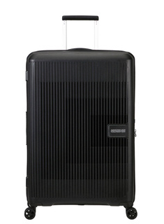 Walizka duża poszerzana American Tourister AeroStep - black