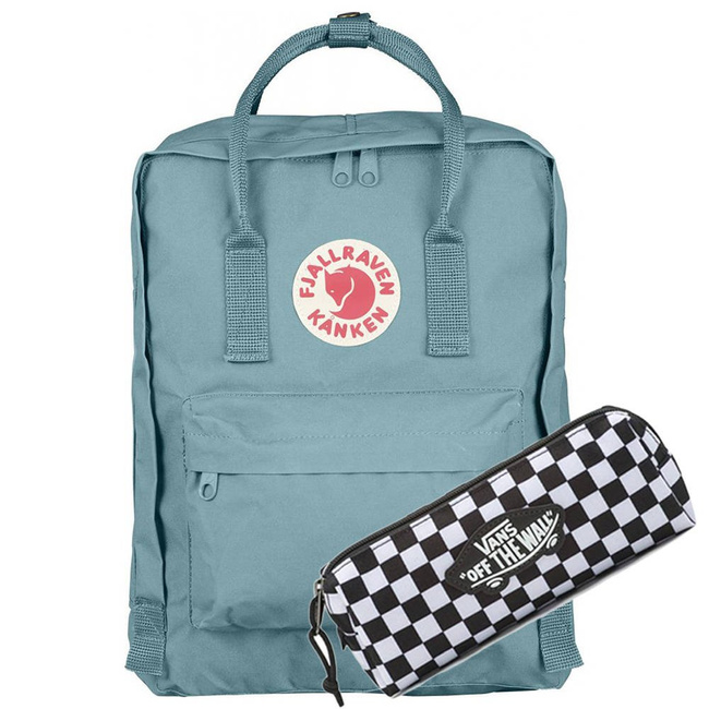 Plecak miejski Kanken Fjallraven - sky blue + piórnik Vans