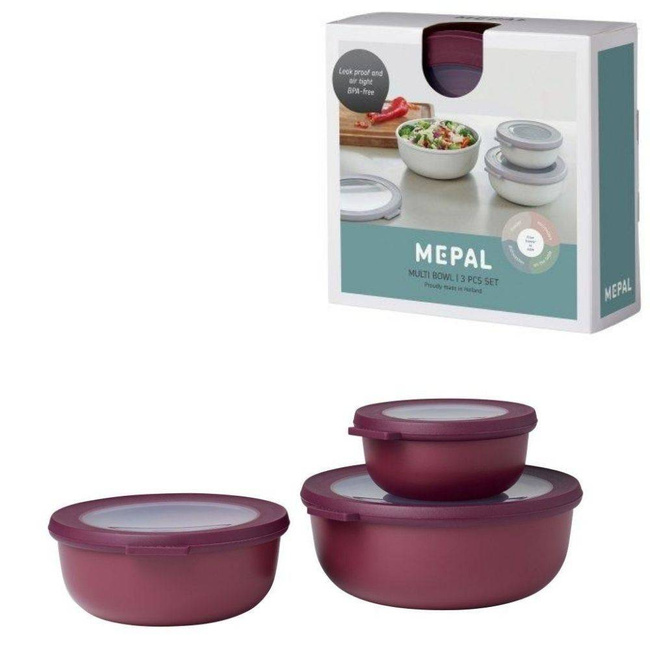 Zestaw 3 misek Cirqula 350 750 1250 Mepal - nordic berry