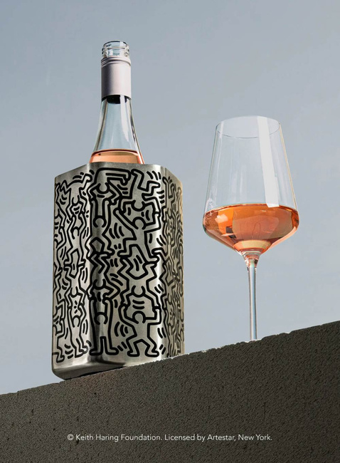 Schładzacz do wina Vacu Vin Wine Cooler Stainless Steel - Hive x Keith Haring