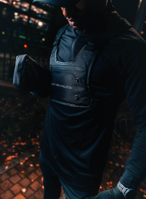 Torba na klatkę piersiową Built For Athletes Running Rig - black