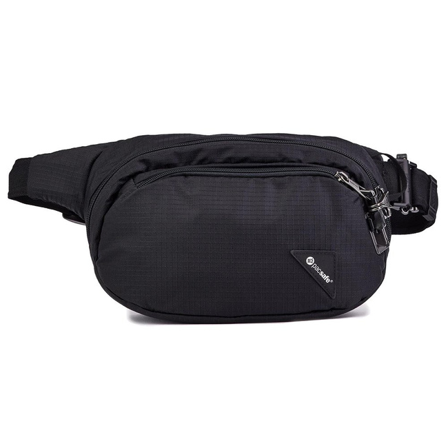 Antykradzieżowa torba biodrowa Pacsafe Vibe 100 - jet black