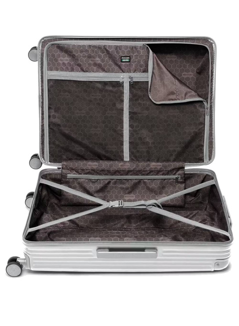 Walizka duża Puccini Dallas - srebrny