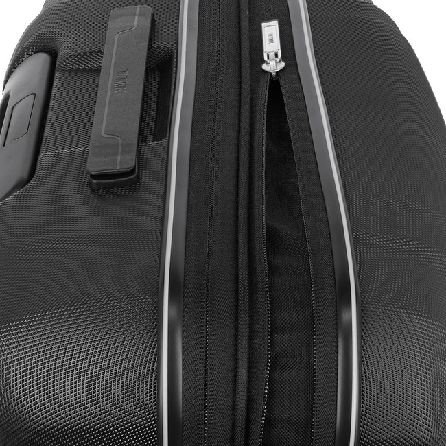 Walizka średnia Titan Xenon z poszerzeniem - black
