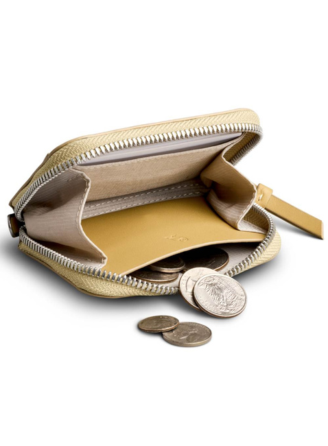 Skórzany portfel kieszonkowy Bellroy Folio Piccolo - mustard