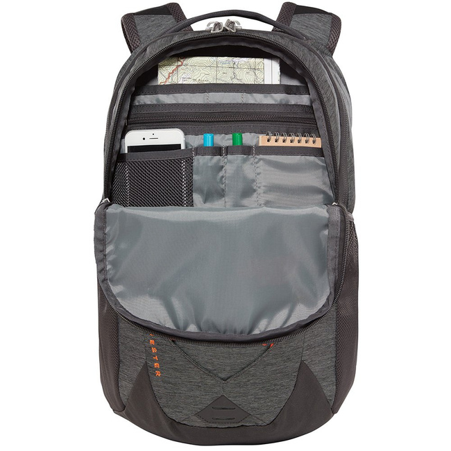 Plecak szkolny The North Face Jester - dark grey heather/persian orange