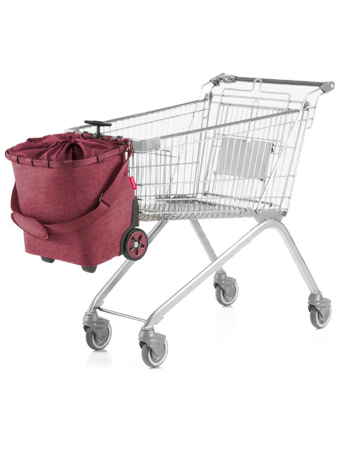 Wózek torba na zakupy Reisenthel Carrycruiser - twist maroon