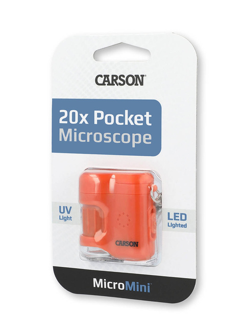 Mikroskop kieszonkowy Carson MikroMini 20x Pocket Mcroscope - lava orange